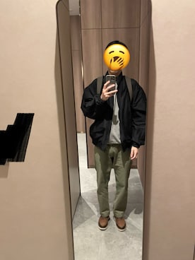 「アイテム（モカシン/デッキシューズ）」を使った、nogitererunarenkaさん（メンズ・178cm）の秋コーディネート