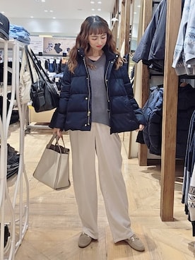 「アイテム（ローファー）」を使った、K・Nさん（レディース・161cm・40代）の秋コーディネート