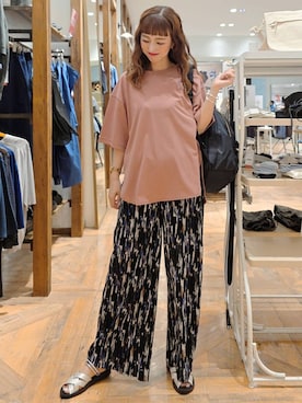「アイテム（バックパック/リュック）」を使った、K・Nさん（レディース・161cm・30代）の夏コーディネート