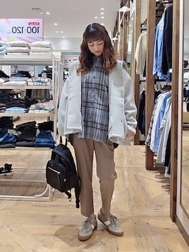 「アイテム（バックパック/リュック）」を使った、K・Nさん（レディース・161cm・30代）の秋コーディネート