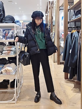 「アイテム（ローファー）」を使った、K・Nさん（レディース・161cm・40代）の秋コーディネート