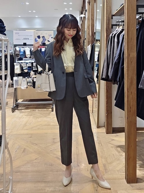 ウツクシルエットノーカラージャケット/581021（ノーカラージャケット