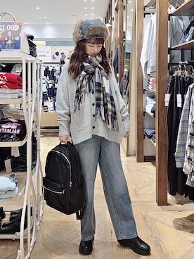 「アイテム（バックパック/リュック）」を使った、K・Nさん（レディース・161cm・30代）の冬コーディネート