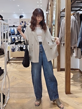 「GLOBAL WORK（グローバルワーク）のアイテム（ジャケット/アウター）」を使った、K・Nさん（レディース・161cm）の春コーディネート