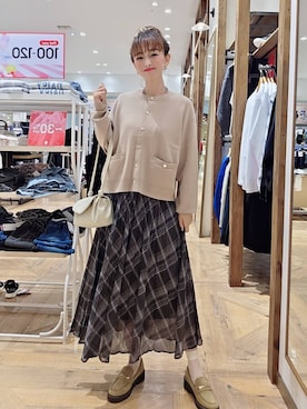 「アイテム（ショルダーバッグ）」を使った、K・Nさん（レディース・161cm・40代）の秋コーディネート