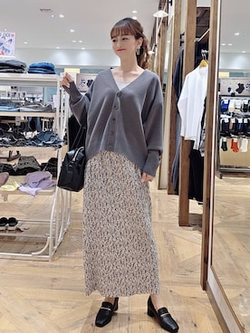 「アイテム（タンクトップ）」を使った、K・Nさん（レディース・161cm・30代）の秋コーディネート