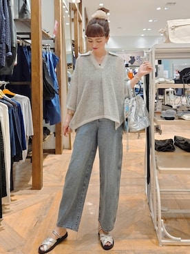 「アイテム（ハンドバッグ）」を使った、K・Nさん（レディース・161cm・40代）の夏コーディネート