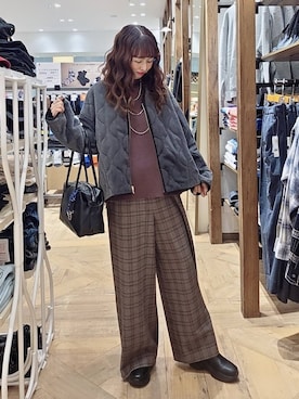 「GLOBAL WORK（グローバルワーク）のアイテム（ブルゾン）」を使った、K・Nさん（レディース・161cm）の秋コーディネート