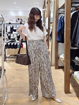 「GLOBAL WORK（グローバルワーク）のらくっション撥水フィットパンプス/135895（パンプス、シルバー系）」を使った、K・Nさん（レディース・161cm）の春コーディネート
