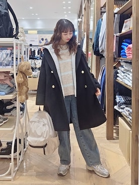 「アイテム（パーカー）」を使った、K・Nさん（レディース・161cm・30代）の冬コーディネート