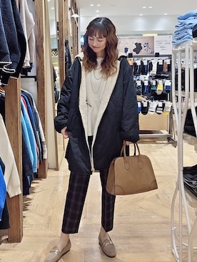 「アイテム（ブルゾン）」を使った、K・Nさん（レディース・161cm・30代）の秋コーディネート