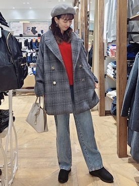 「アイテム（ブーツ）」を使った、K・Nさん（レディース・161cm・30代）の秋コーディネート