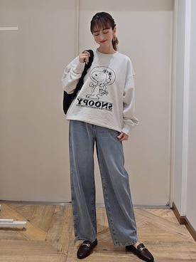 「アイテム（バックパック/リュック）」を使った、K・Nさん（レディース・161cm・30代）の秋コーディネート