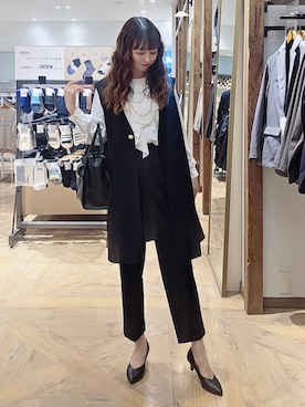 「GLOBAL WORK（グローバルワーク）のアイテム（その他アウター）」を使った、K・Nさん（レディース・161cm）の冬コーディネート