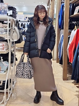 「アイテム（ワンピース/ドレス）」を使った、K・Nさん（レディース・161cm・30代）の冬コーディネート