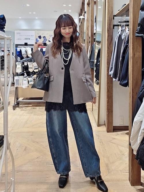 GOODデニムバレルパンツ/600980（デニムパンツ）｜GLOBAL WORK