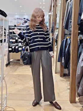 「GLOBAL WORK（グローバルワーク）のアイテム（バッグ）」を使った、K・Nさん（レディース・161cm）の秋コーディネート