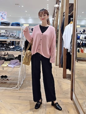 「アイテム（ボストンバッグ）」を使った、K・Nさん（レディース・161cm・40代）の秋コーディネート