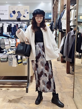 K・Nさん（レディース・161cm）の冬コーディネート