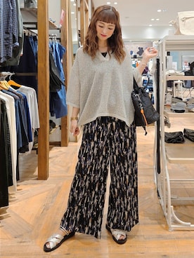 「アイテム（ハンドバッグ）」を使った、K・Nさん（レディース・161cm・40代）の夏コーディネート