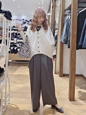 「GLOBAL WORK（グローバルワーク）のアイテム（バレエシューズ）」を使った、K・Nさん（レディース・161cm）の秋コーディネート
