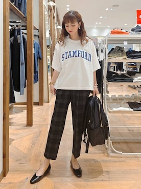 「アイテム（バックパック/リュック）」を使った、K・Nさん（レディース・161cm・30代）の夏コーディネート