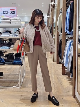 「アイテム（財布/小物）」を使った、K・Nさん（レディース・161cm・30代）の秋コーディネート