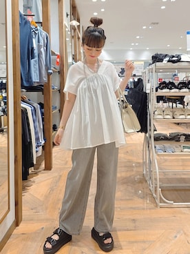 「アイテム（ショルダーバッグ）」を使った、K・Nさん（レディース・161cm・30代）の夏コーディネート