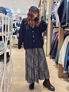 「アイテム（ブーツ）」を使った、K・Nさん（レディース・161cm・40代）の秋コーディネート