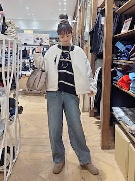 「アイテム（ヘアアクセサリー）」を使った、K・Nさん（レディース・161cm・30代）の冬コーディネート