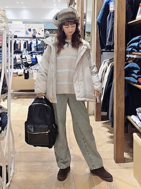 「アイテム（ブーツ）」を使った、K・Nさん（レディース・161cm・30代）の冬コーディネート