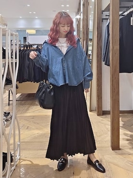 「GLOBAL WORK（グローバルワーク）の3ROOMボストンバッグ/1045688（ボストンバッグ、ブラック系）」を使った、K・Nさん（レディース・161cm）の夏コーディネート