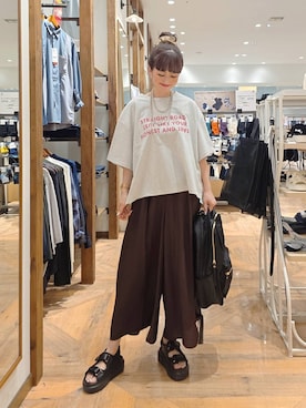 「若見え」｜「アイテム（アクセサリー）」を使った、K・Nさん（レディース・161cm）の夏コーディネート