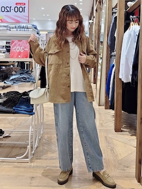 「アイテム（ニット/セーター）」を使った、K・Nさん（レディース・161cm・40代）の秋コーディネート