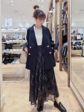 「GLOBAL WORK（グローバルワーク）のアイテム」を使った、K・Nさん（レディース・161cm）の秋コーディネート