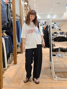 「アイテム（バックパック/リュック）」を使った、K・Nさん（レディース・161cm・30代）の夏コーディネート