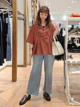 「アイテム（シャツ/ブラウス）」を使った、K・Nさん（レディース・161cm・40代）の夏コーディネート