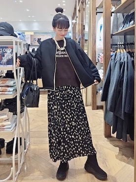 「GLOBAL WORK（グローバルワーク）のアイテム（ブルゾン）」を使った、K・Nさん（レディース・161cm）の秋コーディネート