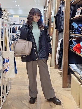 「アイテム（トートバッグ）」を使った、K・Nさん（レディース・161cm・40代）の冬コーディネート