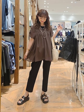 「若見え」｜K・Nさん（レディース・161cm）の夏コーディネート