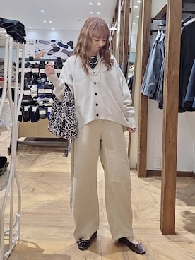 「GLOBAL WORK（グローバルワーク）のアイテム（バレエシューズ）」を使った、K・Nさん（レディース・161cm）の秋コーディネート