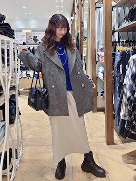 「アイテム（ブーツ）」を使った、K・Nさん（レディース・161cm・40代）の秋コーディネート