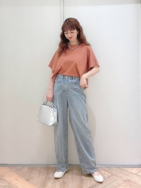 「アイテム（アクセサリー）」を使った、K・Nさん（レディース・161cm・30代）の春コーディネート