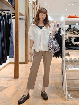 「アイテム（バッグ）」を使った、K・Nさん（レディース・161cm・40代）の夏コーディネート
