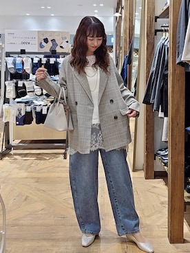 「GLOBAL WORK（グローバルワーク）のアイテム（ジャケット/アウター）」を使った、K・Nさん（レディース・161cm）の春コーディネート