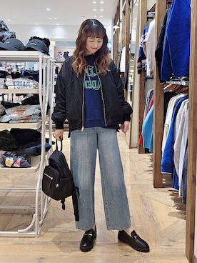 「アイテム（ブルゾン）」を使った、K・Nさん（レディース・161cm・30代）の秋コーディネート