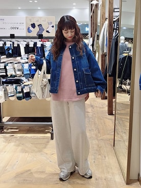 「アイテム（スウェットパンツ）」を使った、K・Nさん（レディース・161cm・40代）の冬コーディネート