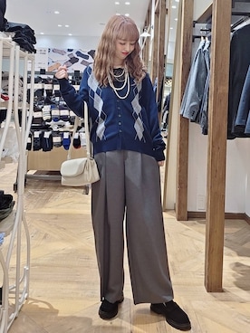 「アイテム（ローファー、その他）」を使った、K・Nさん（レディース・161cm）の秋コーディネート