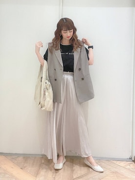 K・Nさん（レディース・161cm・40代）の春コーディネート