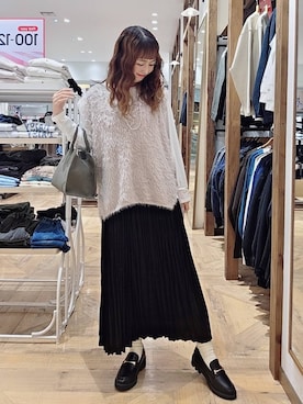 「アイテム（スカート）」を使った、K・Nさん（レディース・161cm・40代）の秋コーディネート